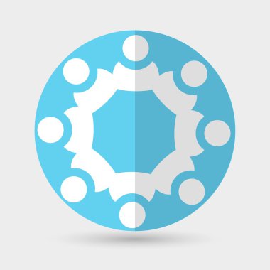 İş simgesi. soyut el sıkışma