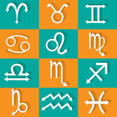 Astroloji zodyak Icons Set