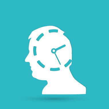 Saat, kafayla zaman simgesi