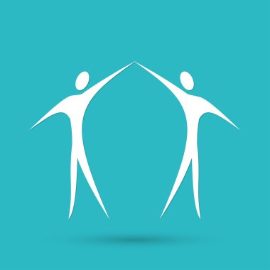 Beyaz dansçı simgesi