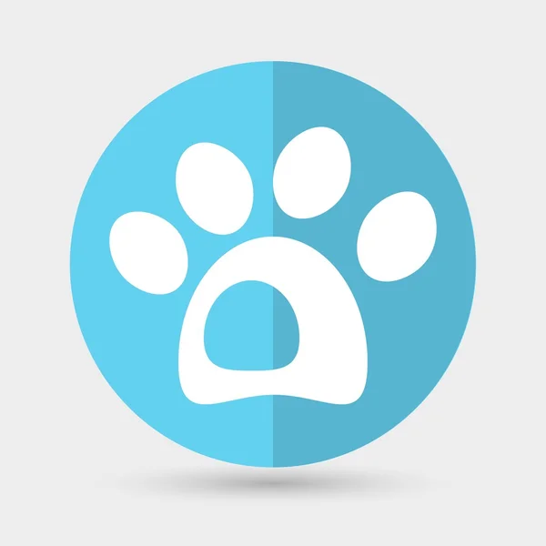 Dog paw icon — Stock Vector