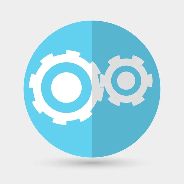 Tandwielpictogram — Stockvector