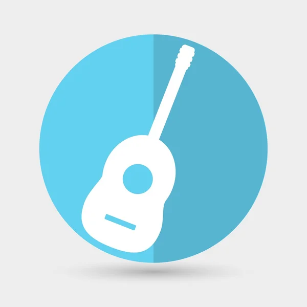 Guitar, music icon — Stock Vector