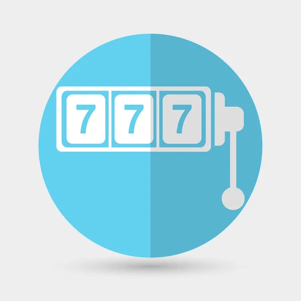 777, "slots" pictogram — Stockvector