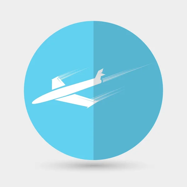Uçak, seyahat sembolü — Stok Vektör