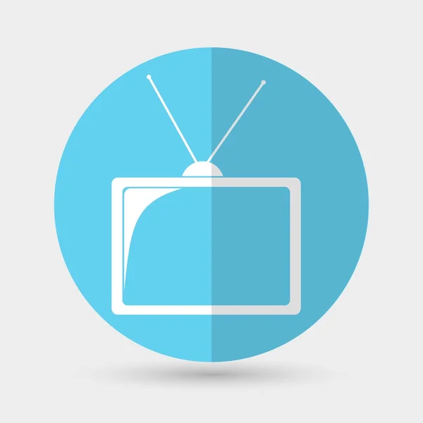 TV, televisie pictogram — Stockvector