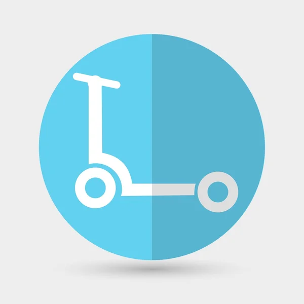 Scooter, ícone de bicicleta — Vetor de Stock