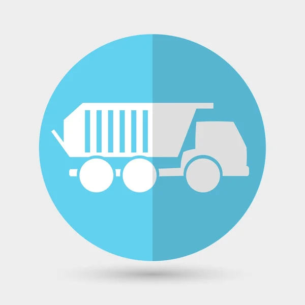 Camion, icône de transport — Image vectorielle
