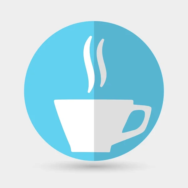 Kopje koffie pictogram — Stockvector