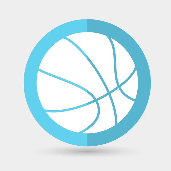 Basketbal, sportovní ikona — Stockový vektor