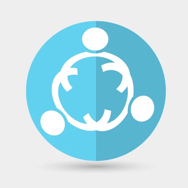 Business team, handshake icon — Stock Vector