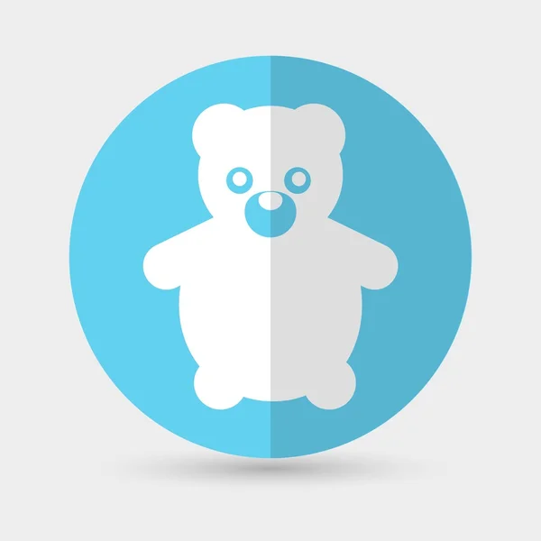 Juguete de oso de peluche — Vector de stock