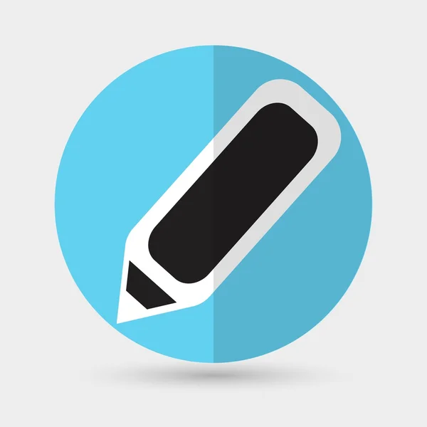 Pen, schrijven pictogram — Stockvector