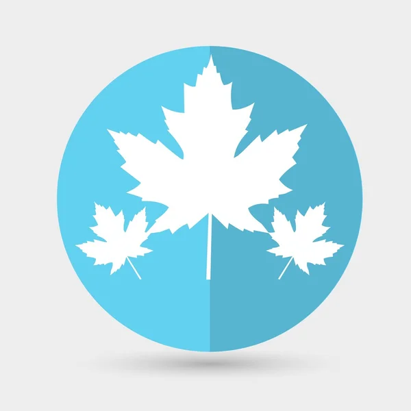 Eco, maple leaves icon — Stock Vector