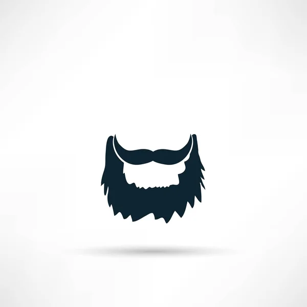 Людина бороду значок — стоковий вектор