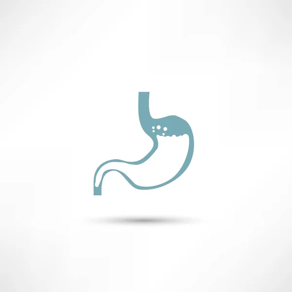 Lidský žaludek symbol — Stockový vektor