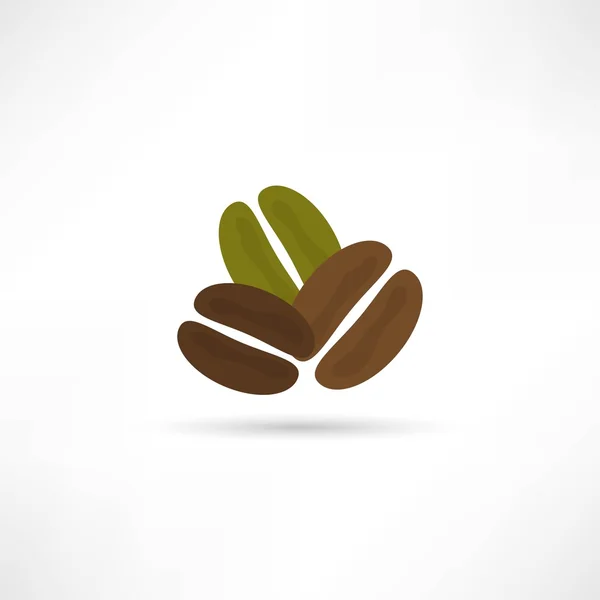 Coffee beans icon — Stock Vector