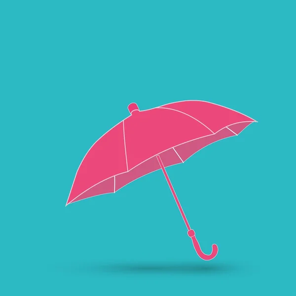 Paraguas, icono de protección contra la lluvia — Vector de stock