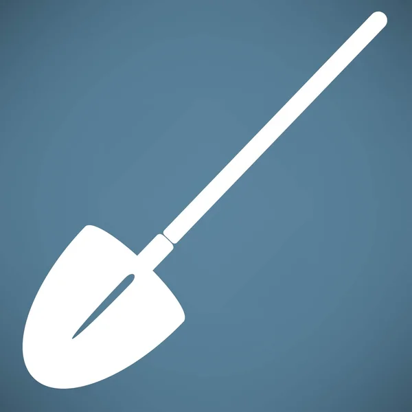 Лопата, значок садового инструмента — стоковый вектор