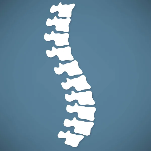 Símbolo de diagnóstico de columna vertebral — Archivo Imágenes Vectoriales