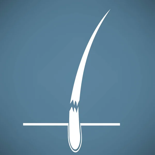 Vlasový folikul léčby ikona — Stockový vektor