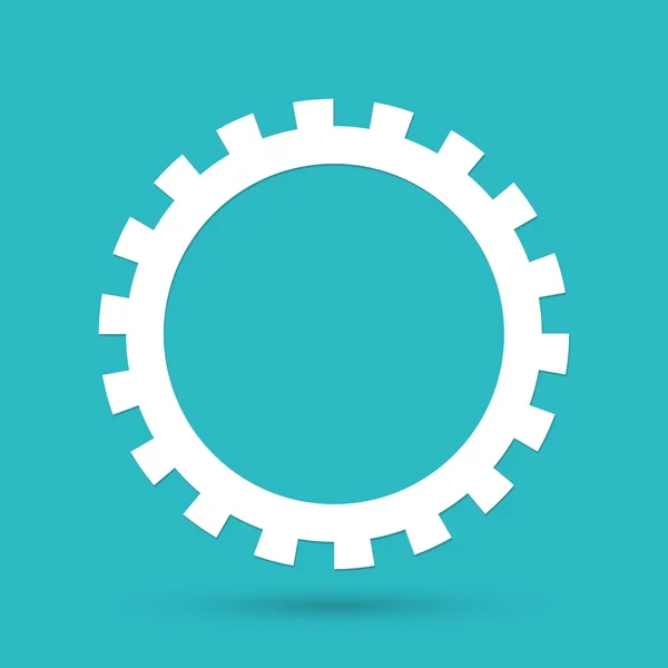 Cog, icono de rueda dentada — Vector de stock