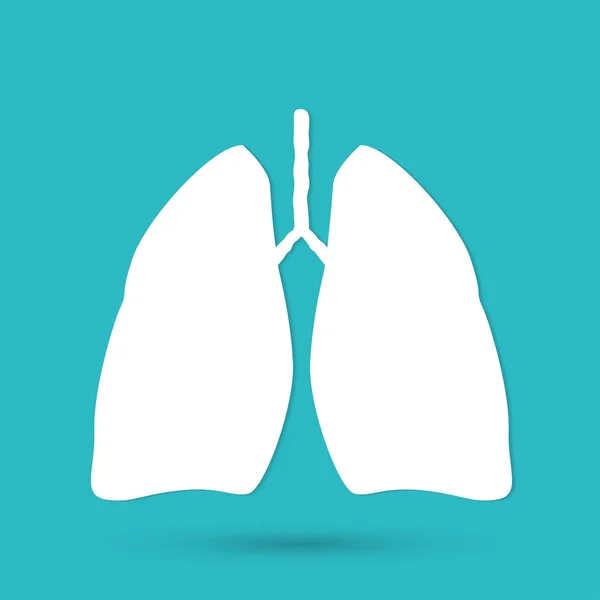 Human lungs icon — Stock Vector