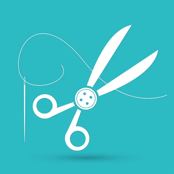 Sewing, Scissors icon — Stock Vector