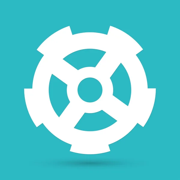 Cog, icono de rueda dentada — Vector de stock