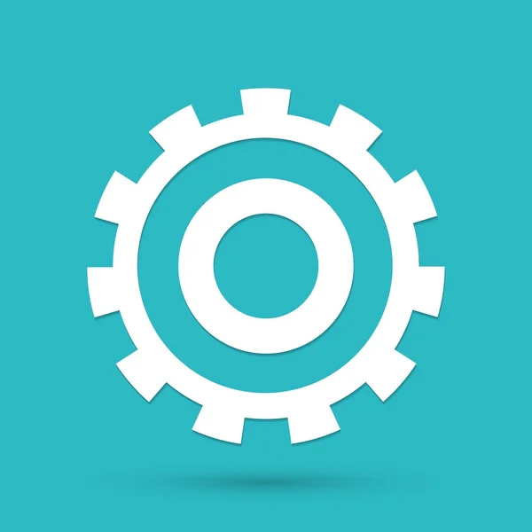 Cog, icono de rueda dentada — Vector de stock