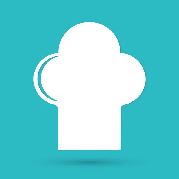 Chapéu de chef, ícone de cozinha — Vetor de Stock
