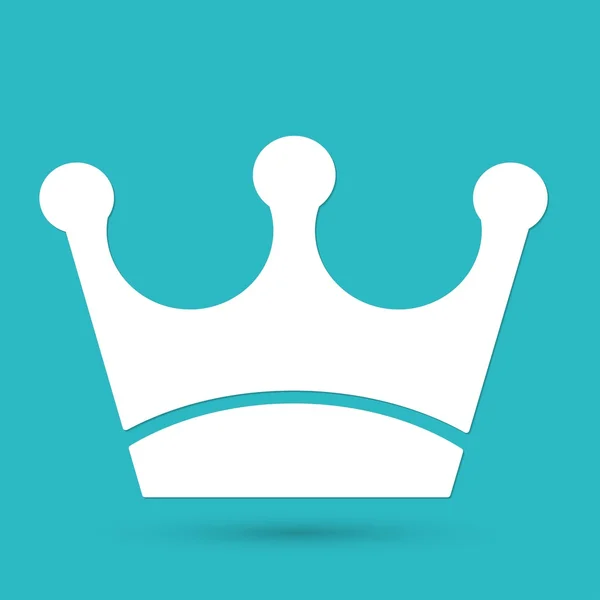 Corona, real, icono del rey — Vector de stock