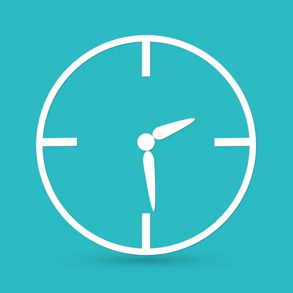 Reloj despertador, Icono del Tiempo — Vector de stock