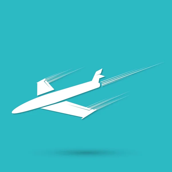 Fly, symbol for lufttransport – stockvektor