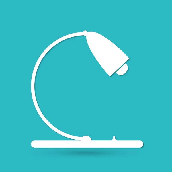 Tabell lampa ikonen — Stock vektor