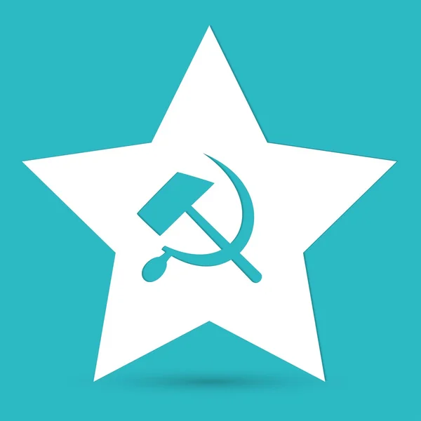 Icône étoile communiste — Image vectorielle