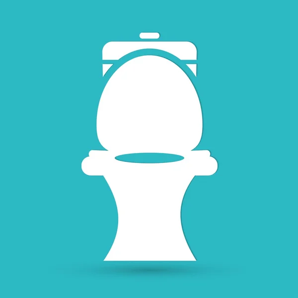 Symbole de toilette, icône wc — Image vectorielle