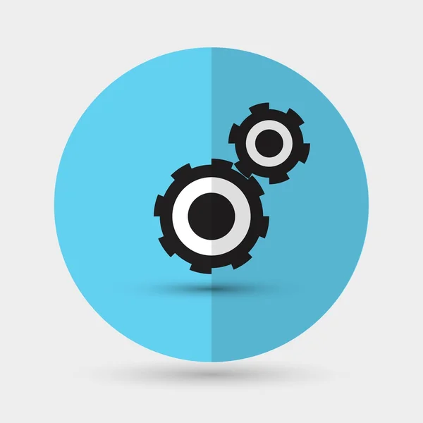 Gears, technische, mechanische illustratie — Stockvector