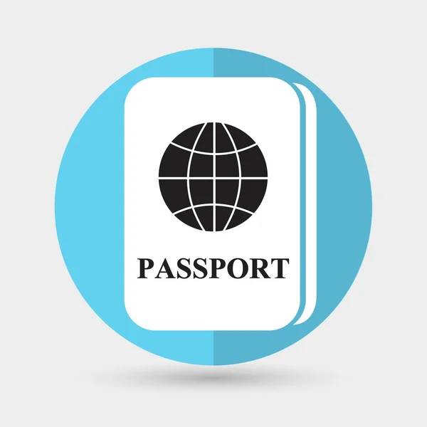 Lapos Passport ikon — Stock Vector
