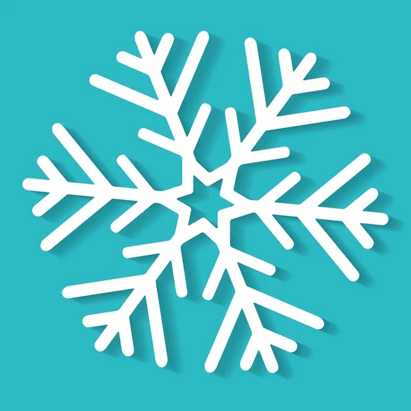 ホワイト クリスマス雪の結晶 — ストックベクタ