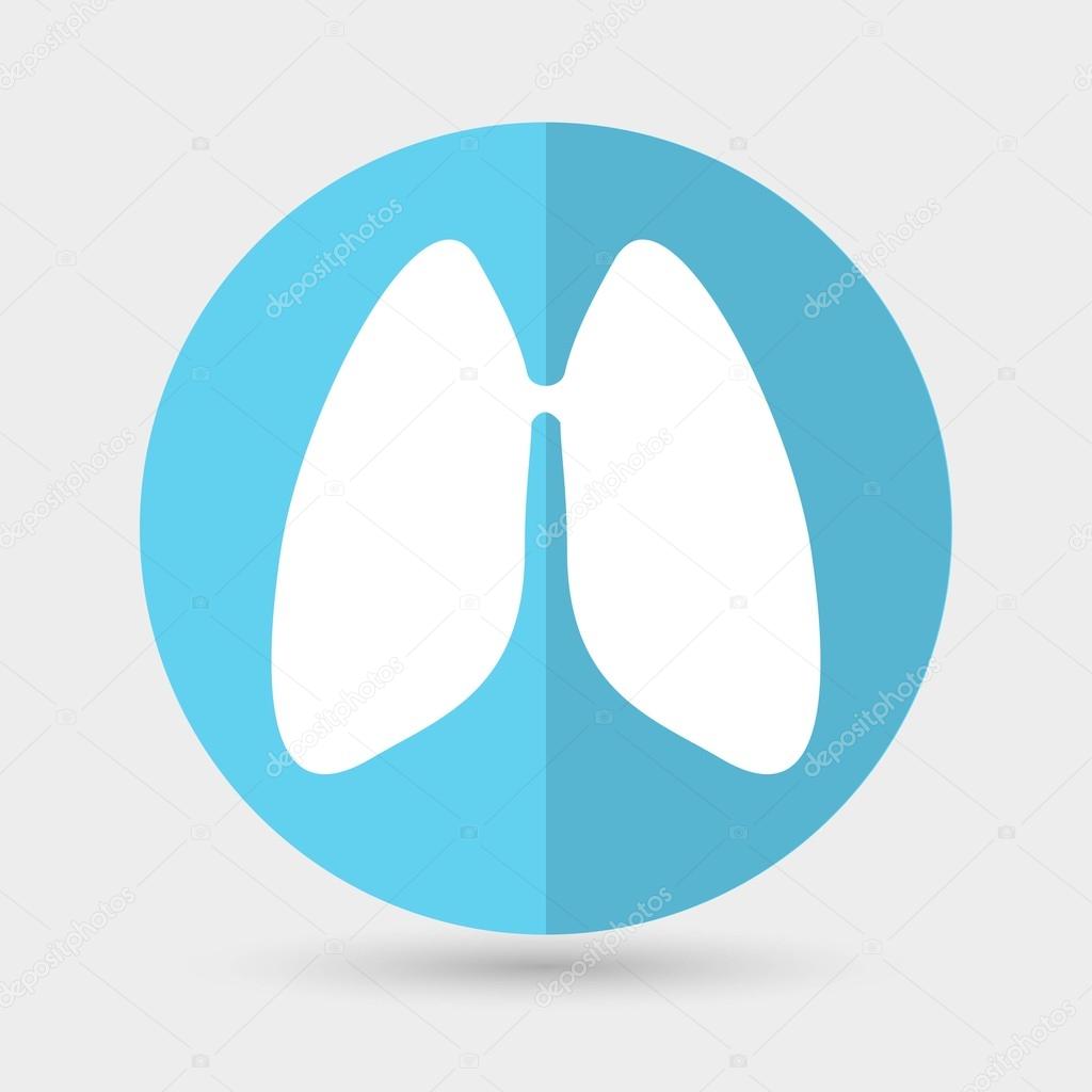 Lungs, medicine icon