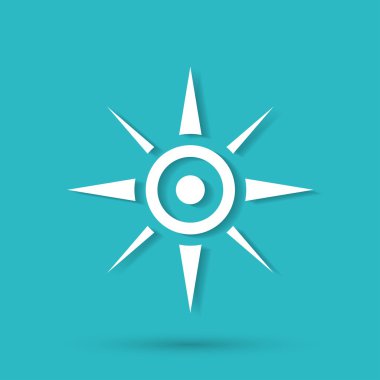 Pusula simgesini illüstrasyon