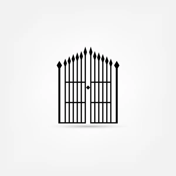 Черные ворота — стоковый вектор
