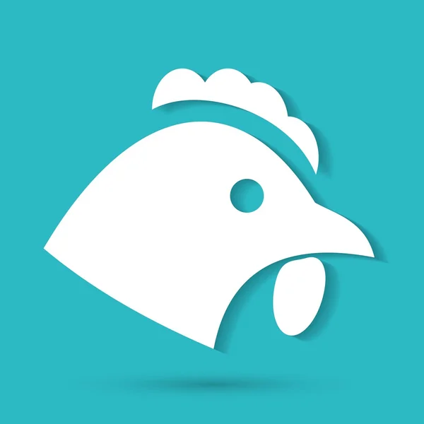 Illustration icône poulet — Image vectorielle