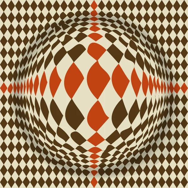 Diseño deformado patrón geométrico — Archivo Imágenes Vectoriales