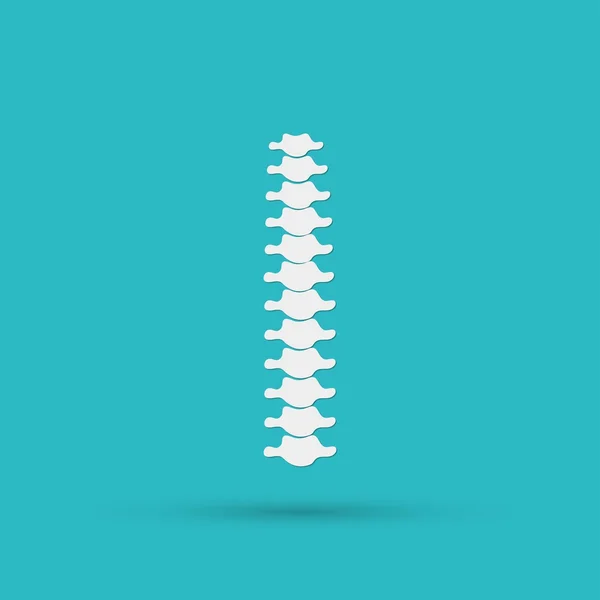 Diseño de símbolo de diagnóstico de columna vertebral — Archivo Imágenes Vectoriales