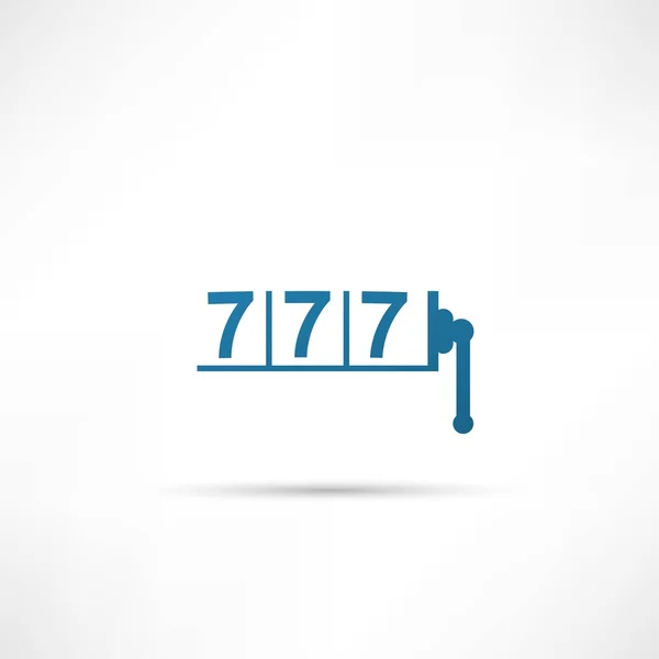 777 pictogram illustratie — Stockvector