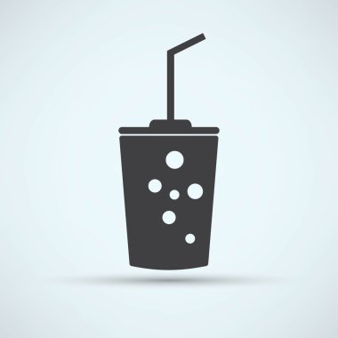 Fast food, soda içecek simgesi