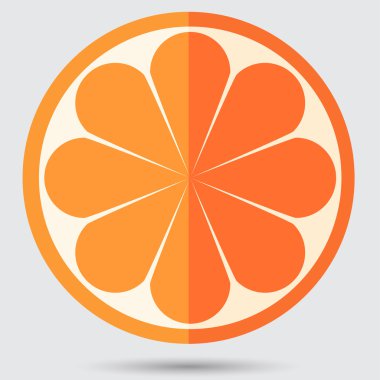 Olgun portakal, meyve simgesi