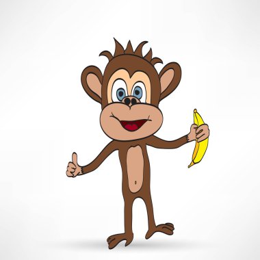 komik karikatür maymun